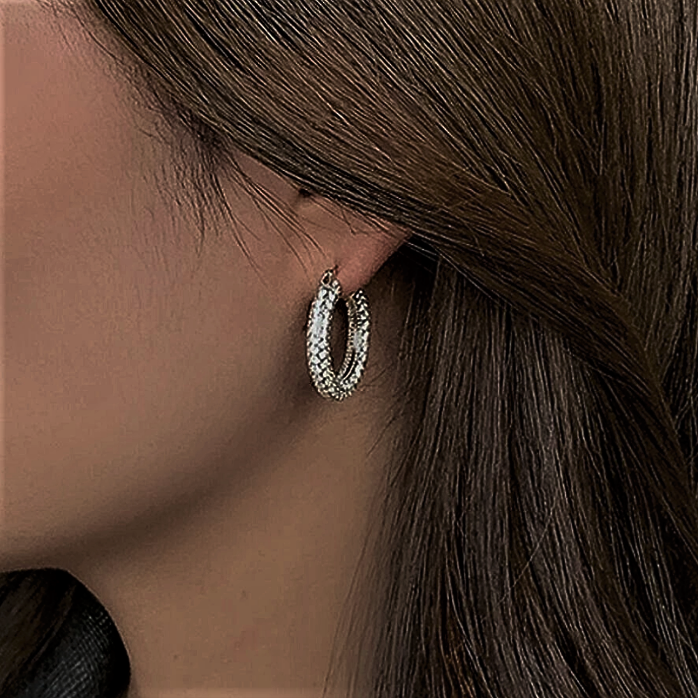 "Raggi Lucenti" - Pendientes de aro de la colección Eleganza