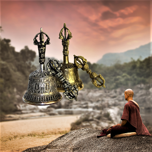 Campana de meditación budista tibetana y juego de dorje: encuentre la armonía interior
