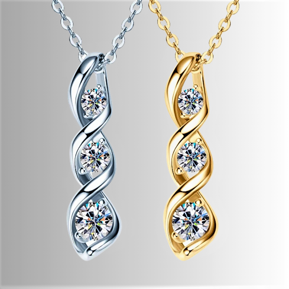 Collana Spirale Luminosa – Brillantezza Essenziale