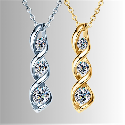 Collana Spirale Luminosa – Brillantezza Essenziale