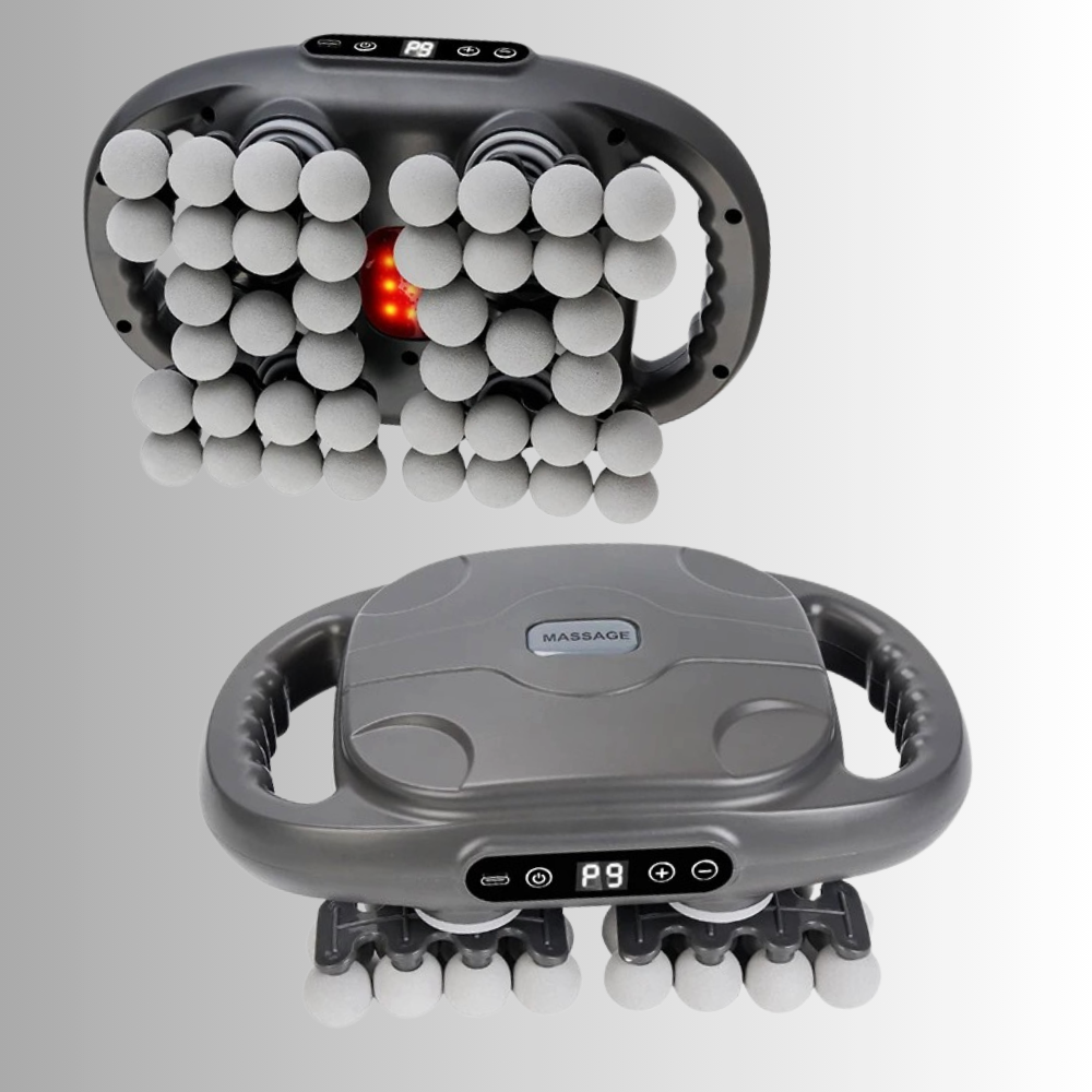 Massaggiatore Professionale con 42 Testine e Led Fotonici rossi