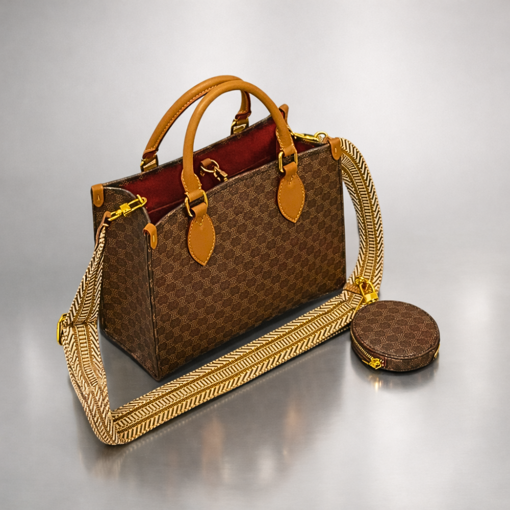 Borsa Tote in Fiore di Vitellino