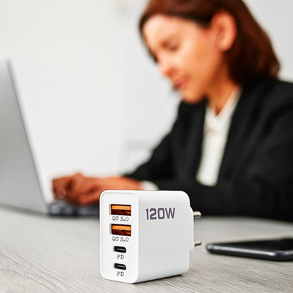 Caricabatterie 120W a 4 Porte