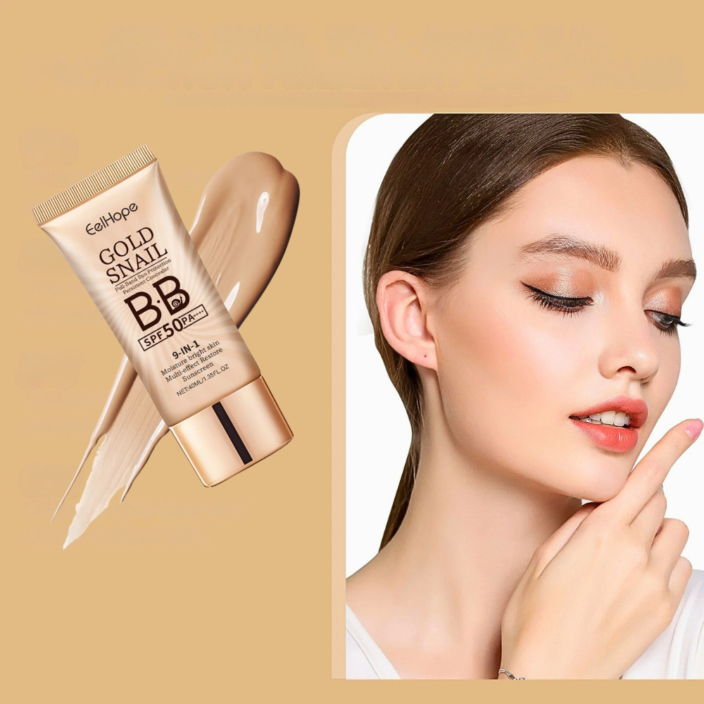 Crema BB e CC con Bava di Lumaca, Nicotinamide e Protezione Solare 50+