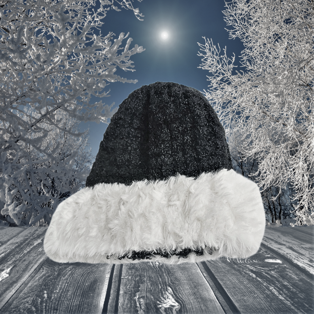 Gorro de mezcla de lana de dos tonos Elegancia y comodidad para un invierno cálido