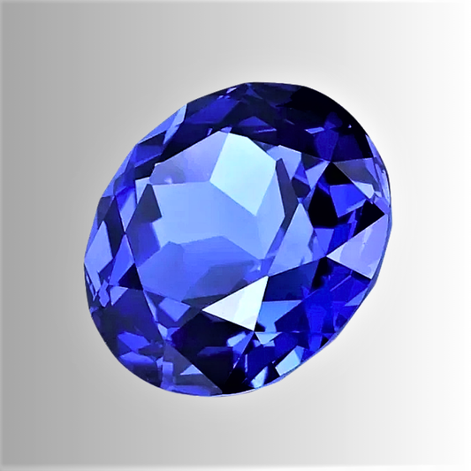 Zaffiro Royal Blue Lab Grown Taglio Brillante Certificato