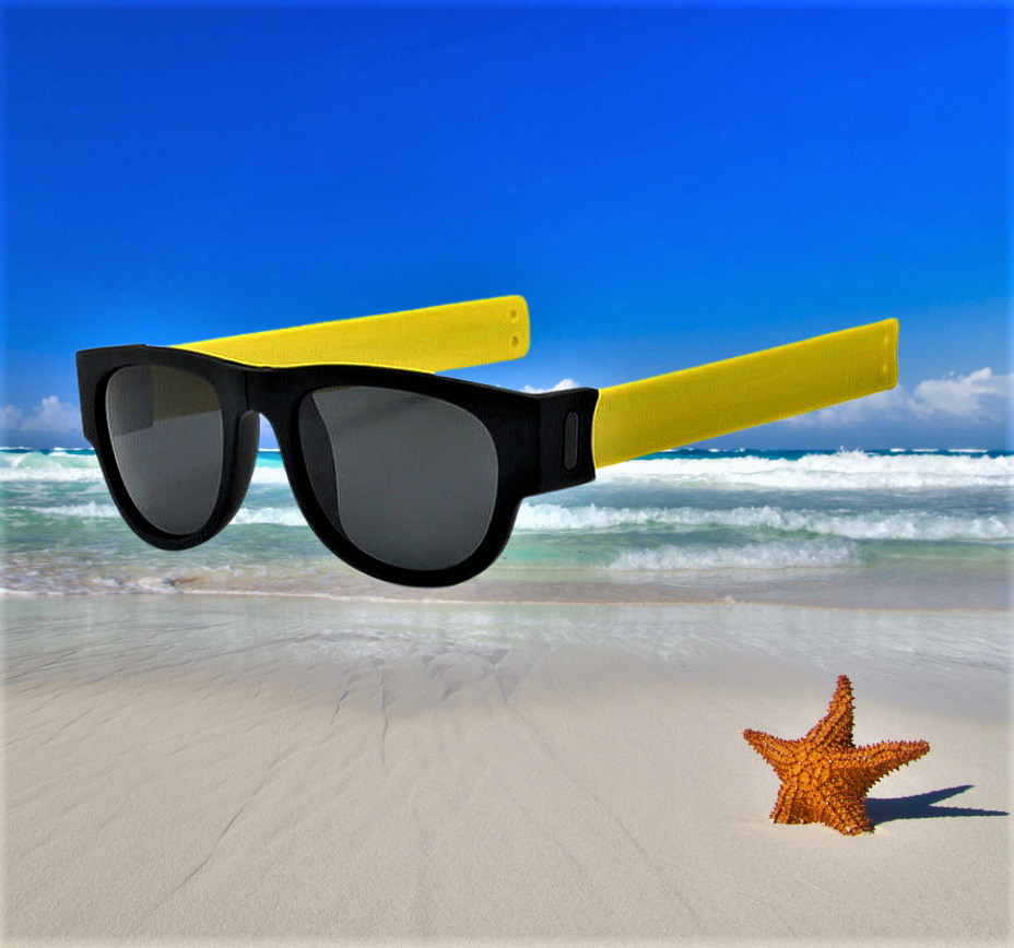 Gafas de sol polarizadas y plegables en la muñeca