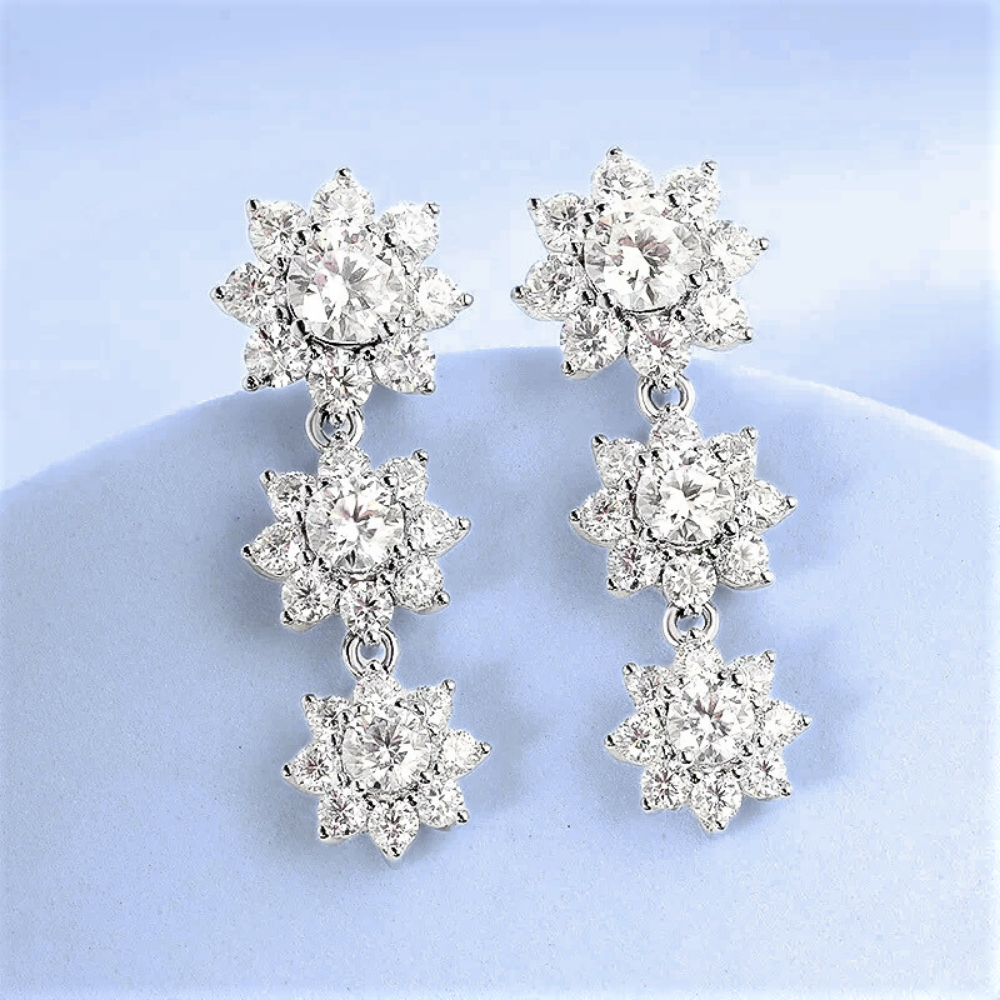 Parure Floreale in Moissaniti D Color
