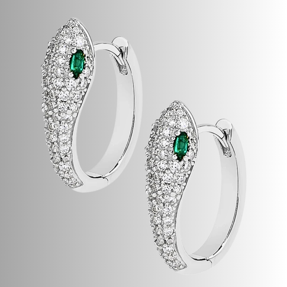 Orecchini a Serpente con Moissaniti