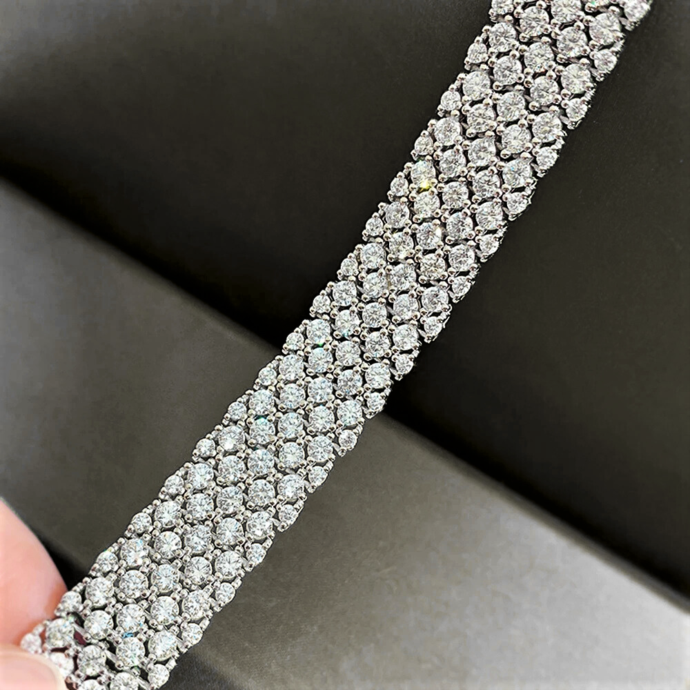 Bracciale a Fascia con Brillanti Coltivati