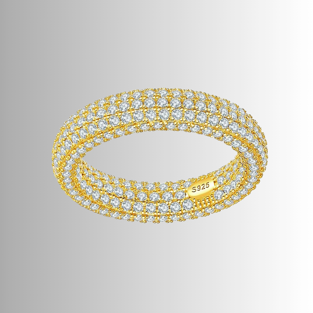 Fascetta con pavè di Moissaniti D color