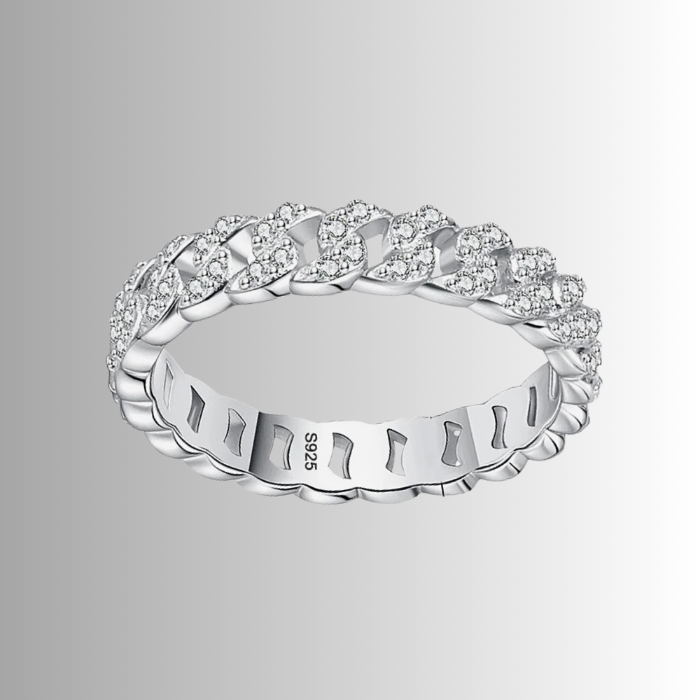 Fedina a maglie rigide con Moissaniti