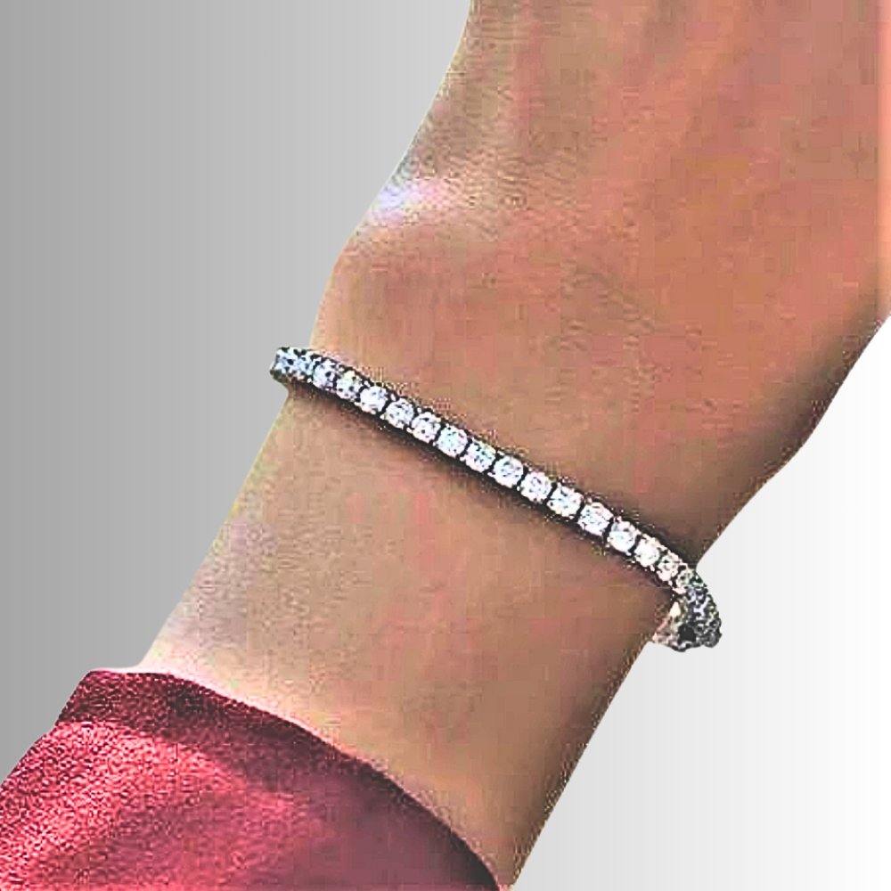 Pulseras de tenis de moissanita: lujo de luminosidad infinita