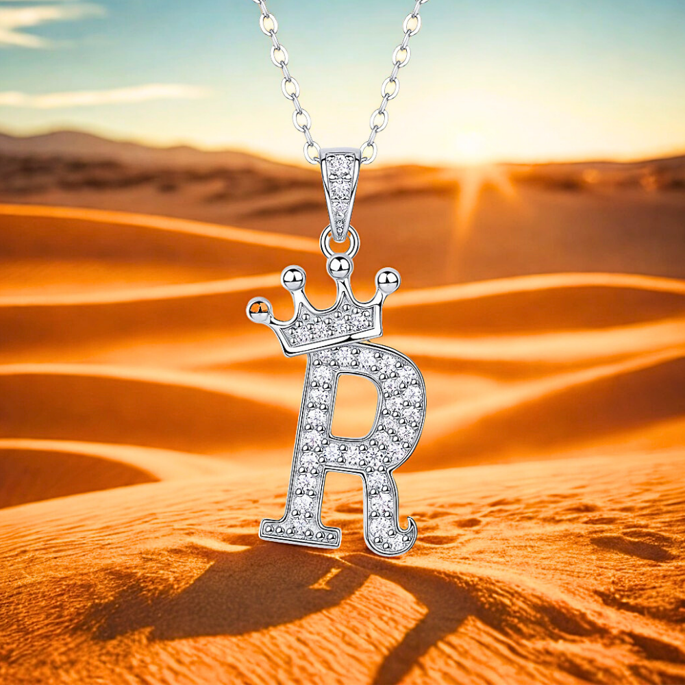 Collana con Iniziali in Moissanite