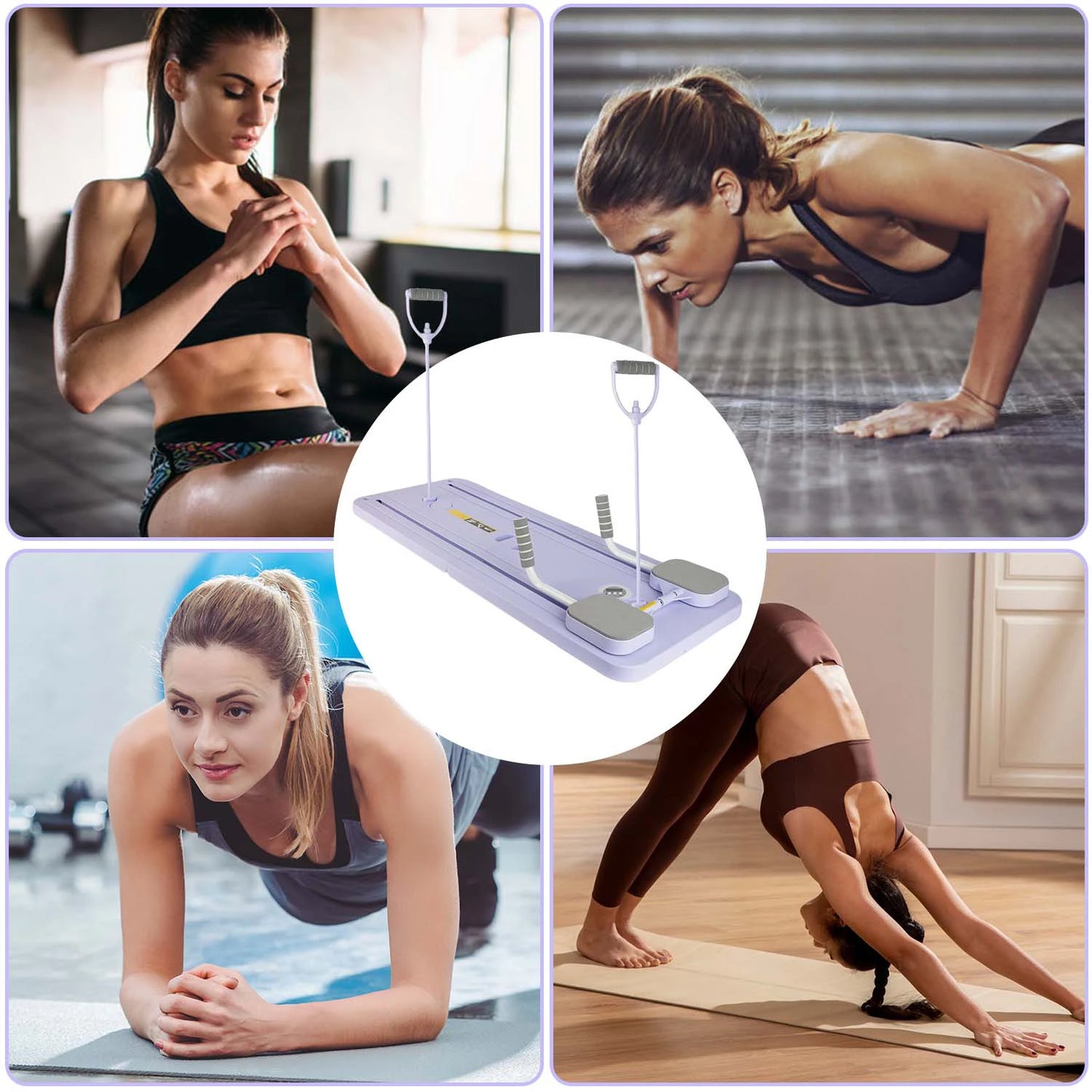 Multifunctional Fitness Board Abdominal Board Foldable Push Up Plate Ab Pilates Board Reformer Fitness Core Workout Equipment