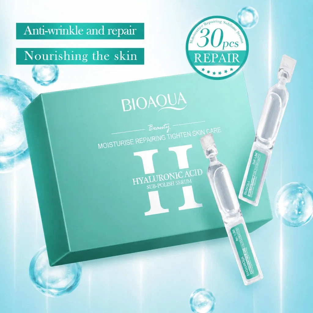 Hyaluronic Acid Hydrating & Repair Vial Serum – Single-Dose Lasting Deep Moisture Skin Barrier Restoring Soothing & Gentle Care
