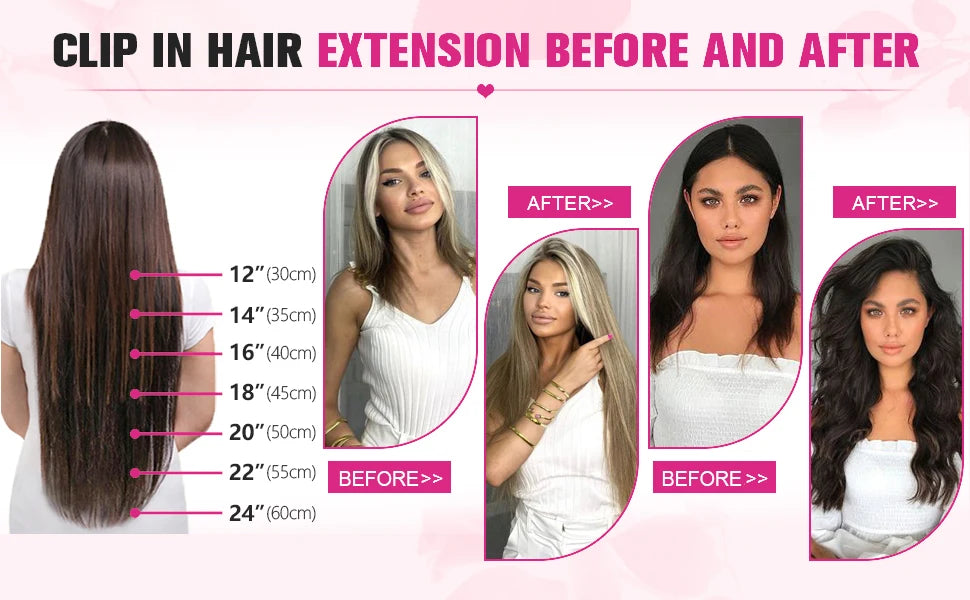 8Pcs Clip Ins 4/27 Highlight Color Straight Clip In Human Hair Extensions Brazilian Human Hair Clip In Hair Extensions 120G/Pack