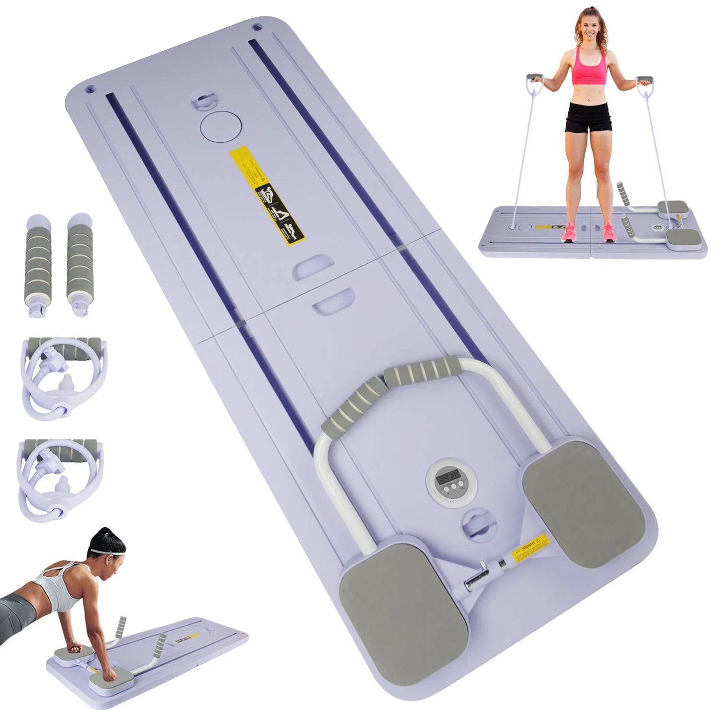 Multifunctional Fitness Board Abdominal Board Foldable Push Up Plate Ab Pilates Board Reformer Fitness Core Workout Equipment
