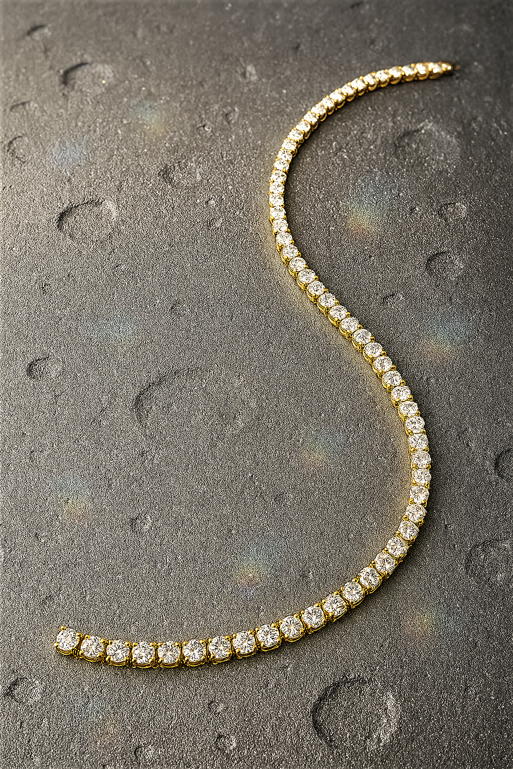 Bracciale  e Collana Tennis con Moissaniti da ct 1.00 cadauna