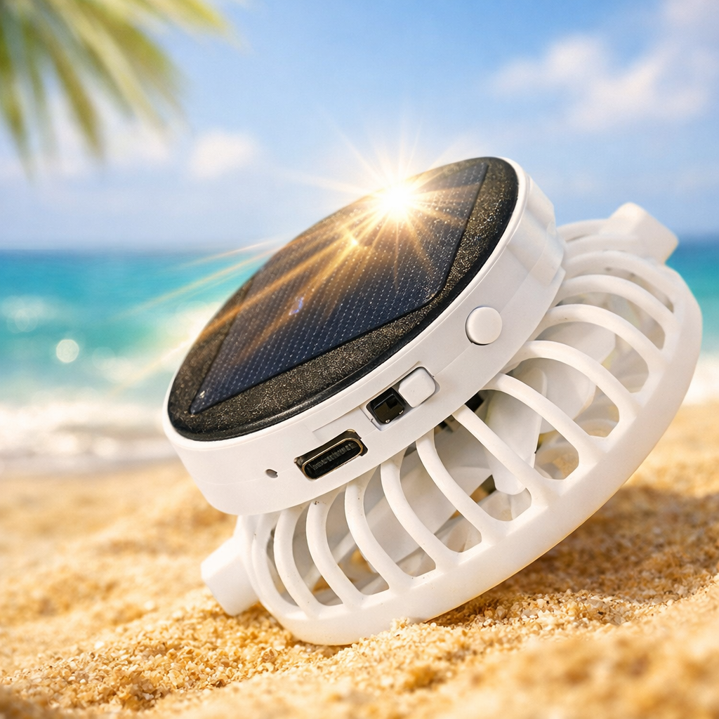 Cappellino con Ventola ad Energia Solare