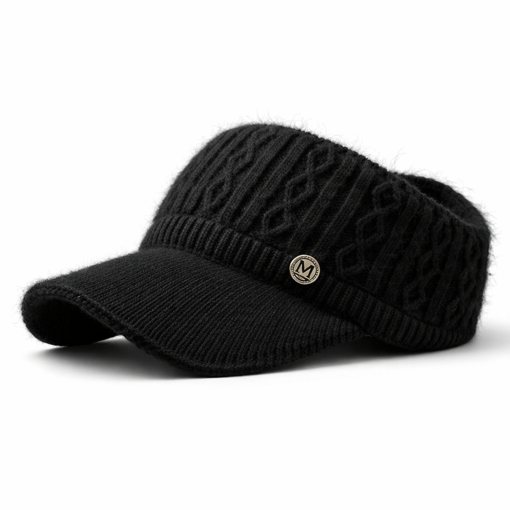 Gorro de punto de conejo auténtico: calidez y estilo