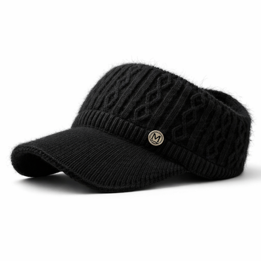 Gorro de punto de conejo auténtico: calidez y estilo