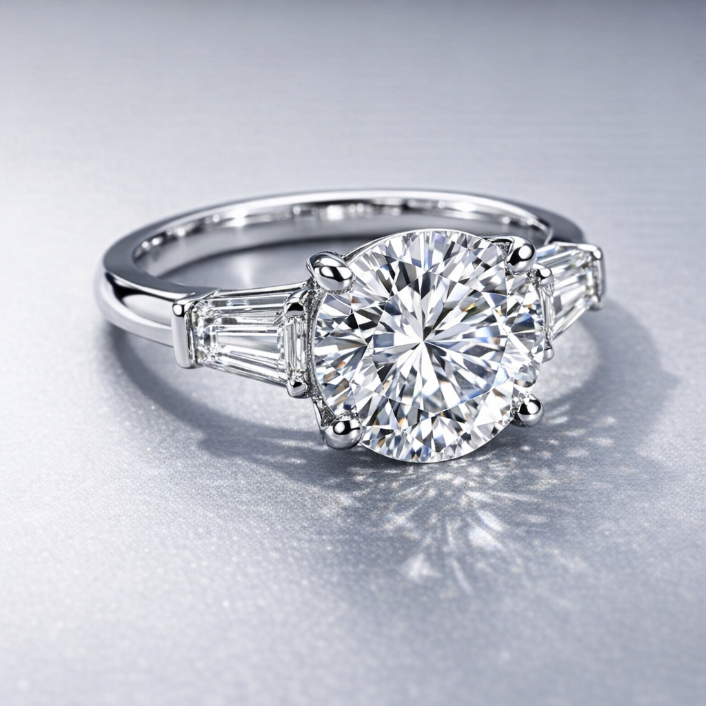 Trilogy con Moissanite per ct 3,60