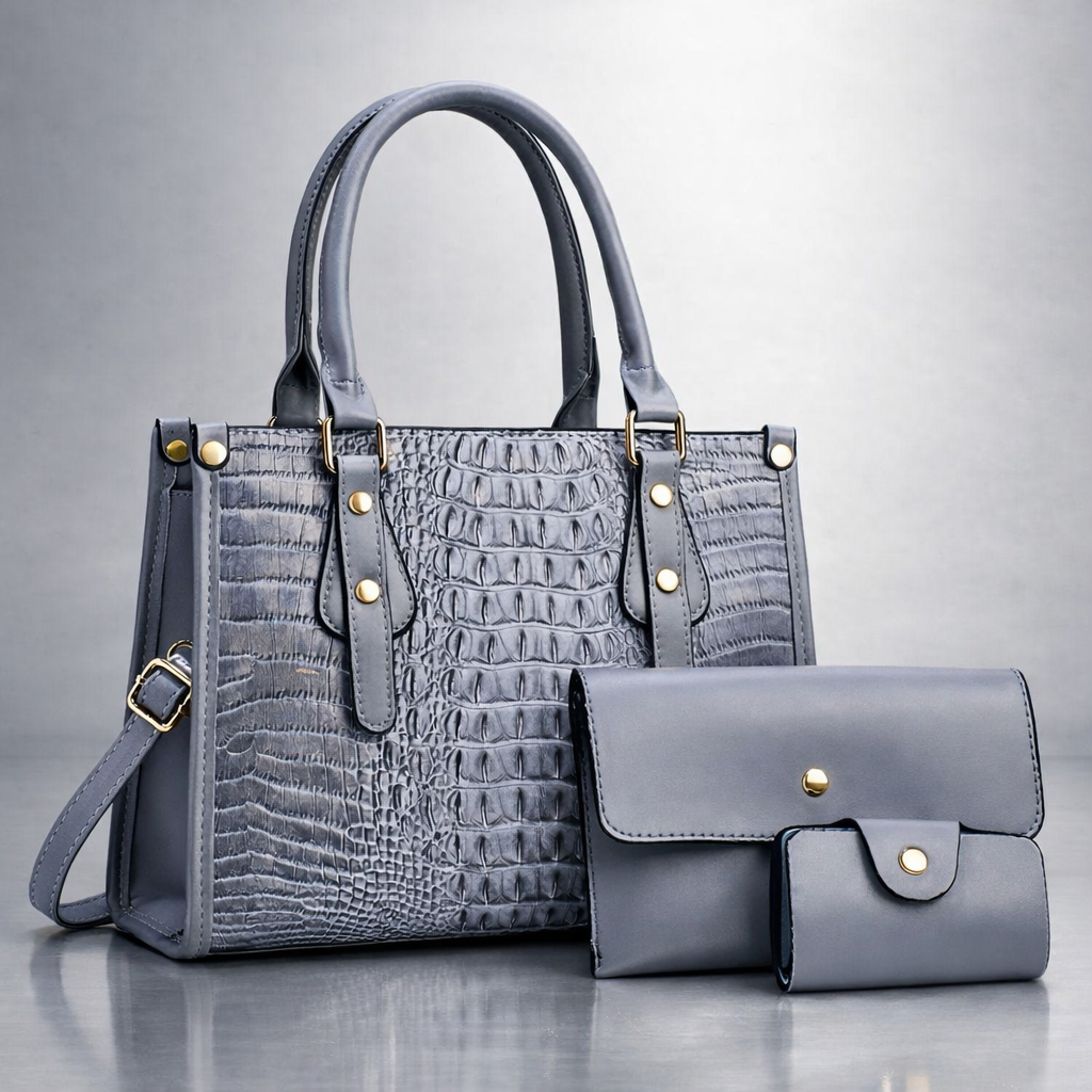Conjunto de bolso, clutch y cartera Refinamiento atemporal