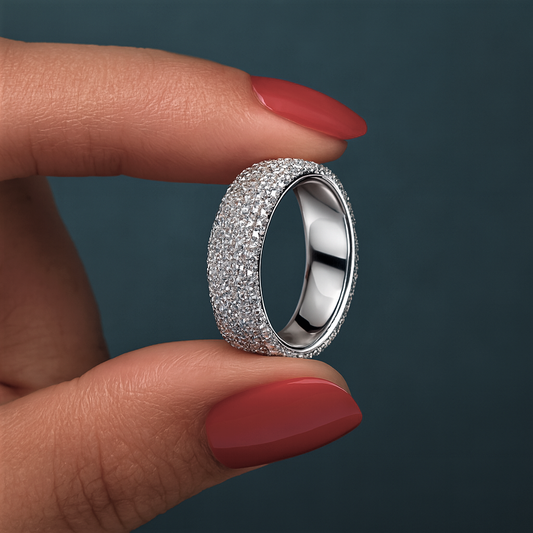 Fascetta Intera con Pavè di Moissaniti