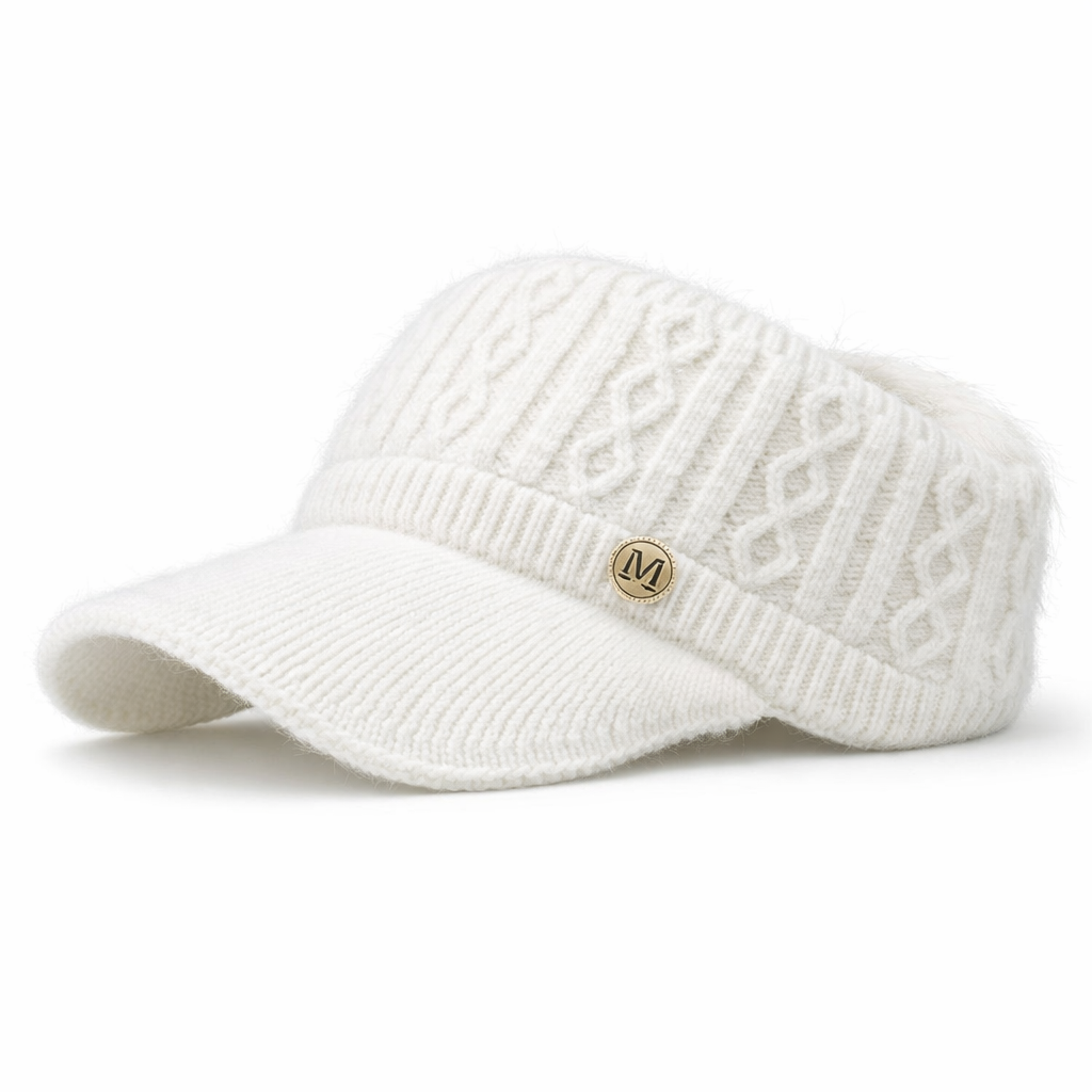 Gorro de punto de conejo auténtico: calidez y estilo