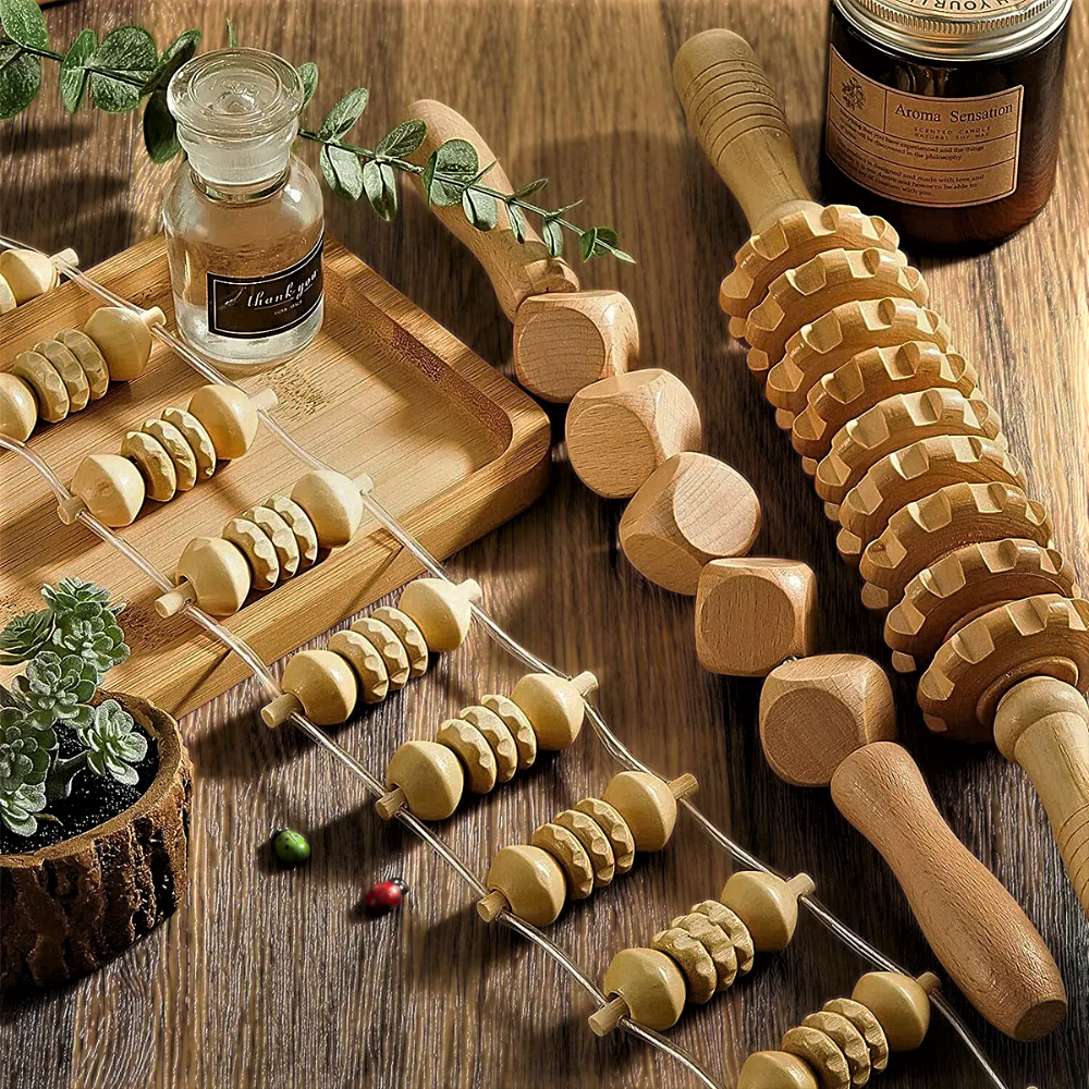 Strumenti Professionali per Massaggi in Legno Massiccio e Bamboo