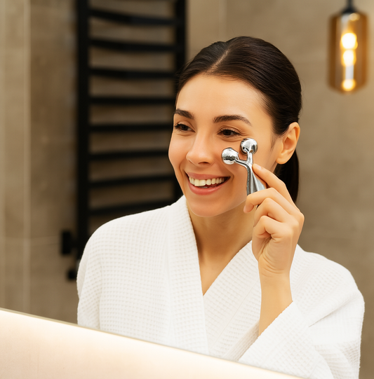 Piastre Gua Sha e Rulli per Massaggio Rassodante al Viso