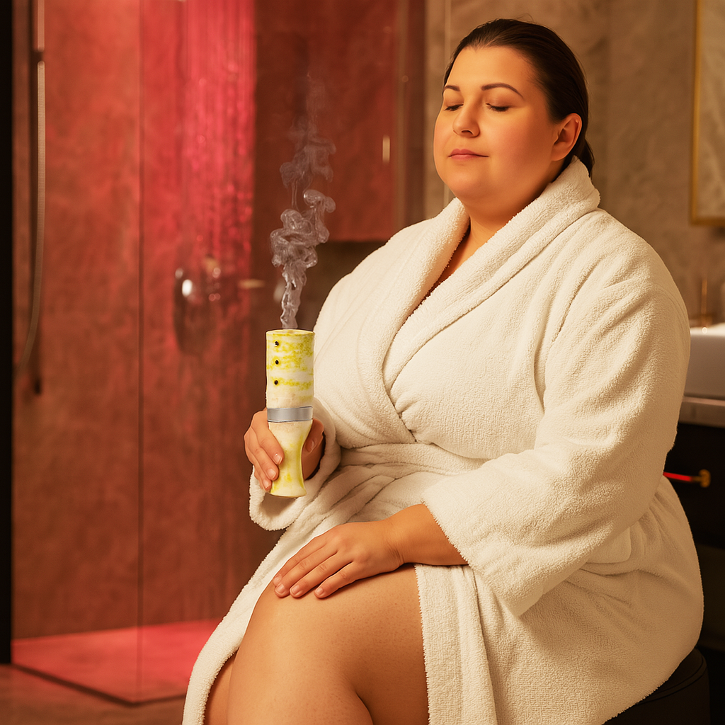 Braciere per Moxibustione in Giada Naturale