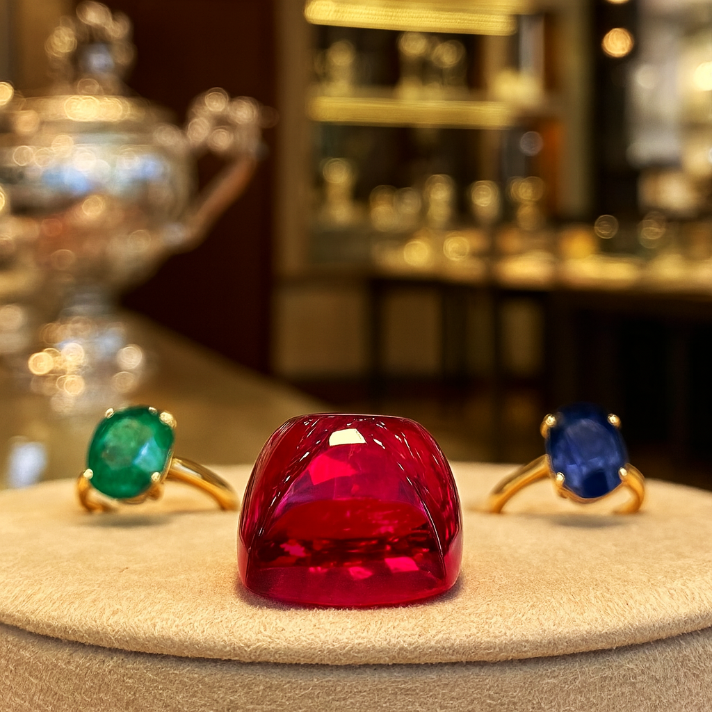 Rubini Lab Grown Taglio Sugar Loaf