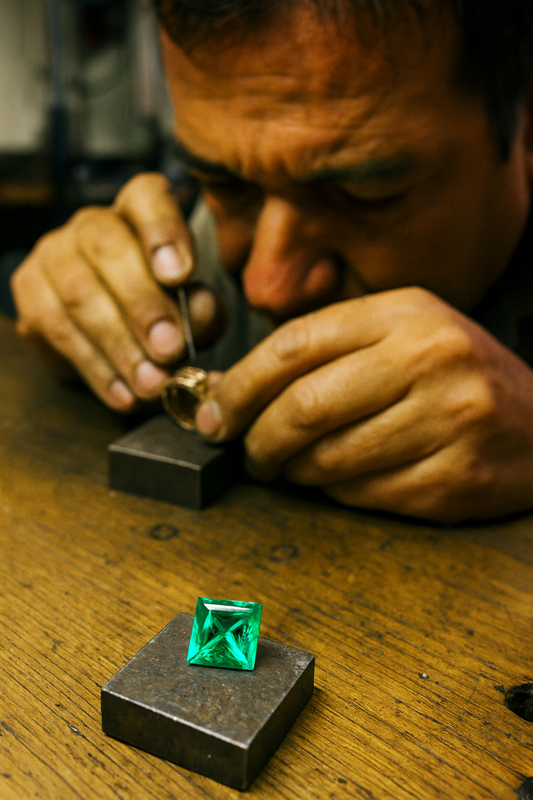 Smeraldi Colombiani Lab Grown Taglio Princess