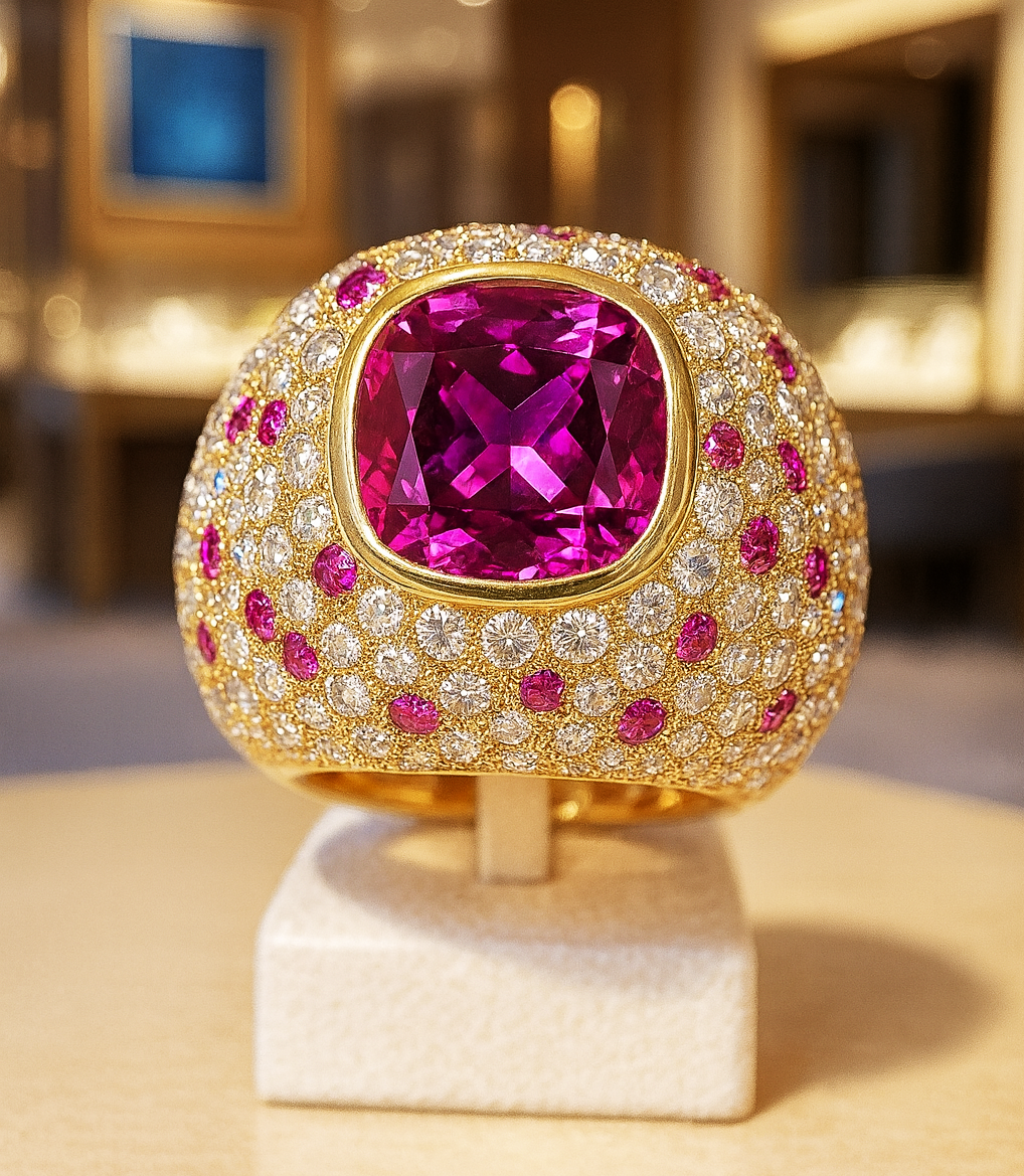 Zaffiro Rosa Lab Grown Taglio Cuscino