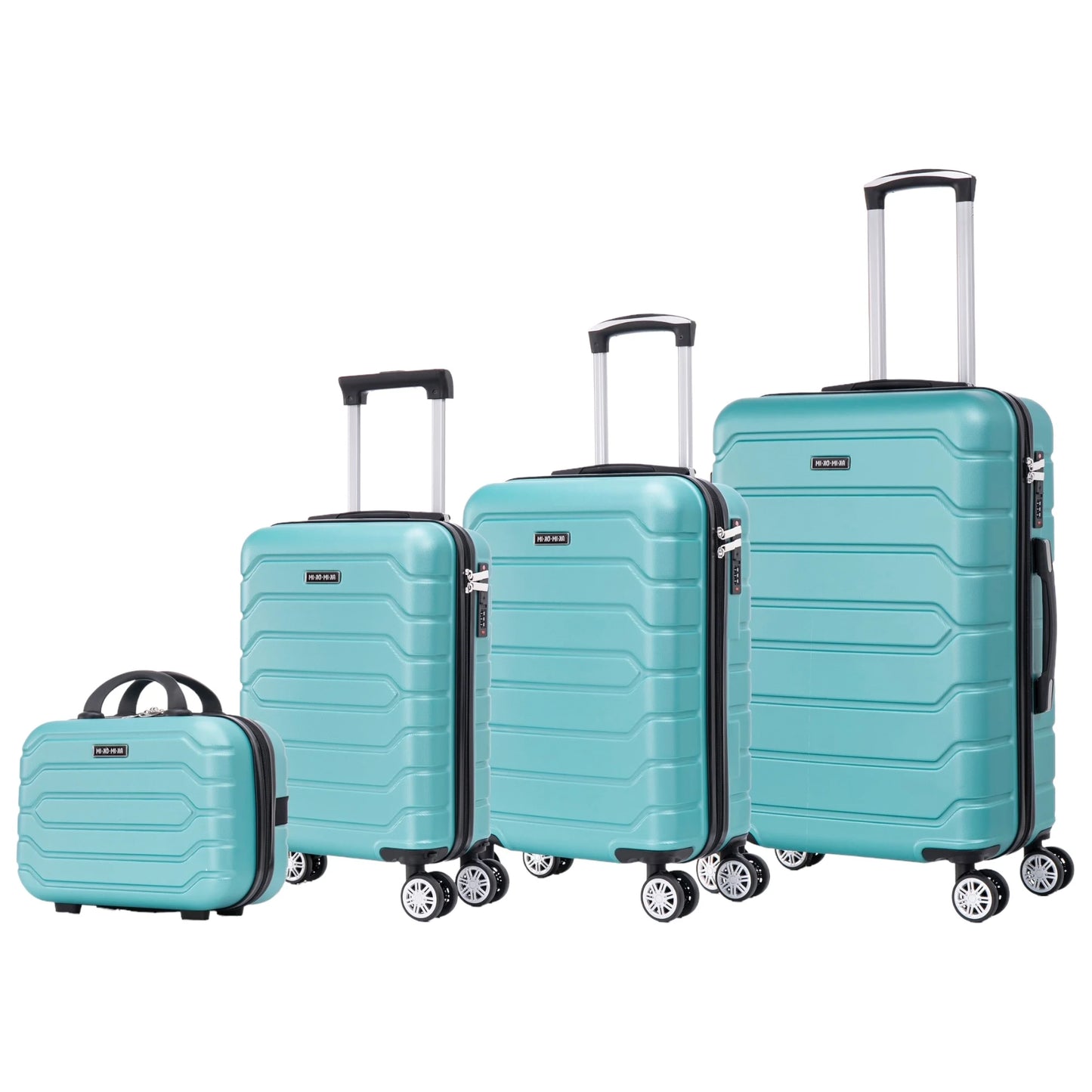 Set of elegant travel suitcases: lightweight abs housing, numeric lock, 4 360 swivel wheels ° , telescopic aluminum handle |   Suitcase set |    Cabin suitcase trolley set (66990 m013 8001 8002 8008 6020 d1)