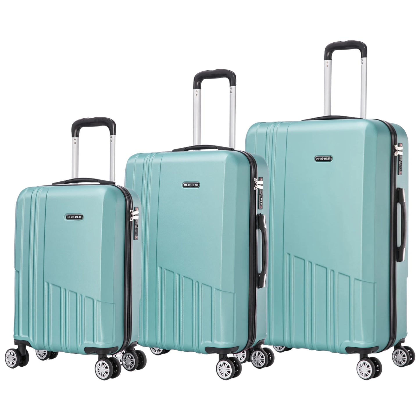 Set of elegant travel suitcases: lightweight abs housing, numeric lock, 4 360 swivel wheels ° , telescopic aluminum handle |   Suitcase set |    Cabin suitcase trolley set (66990 m013 8001 8002 8008 6020 d1)