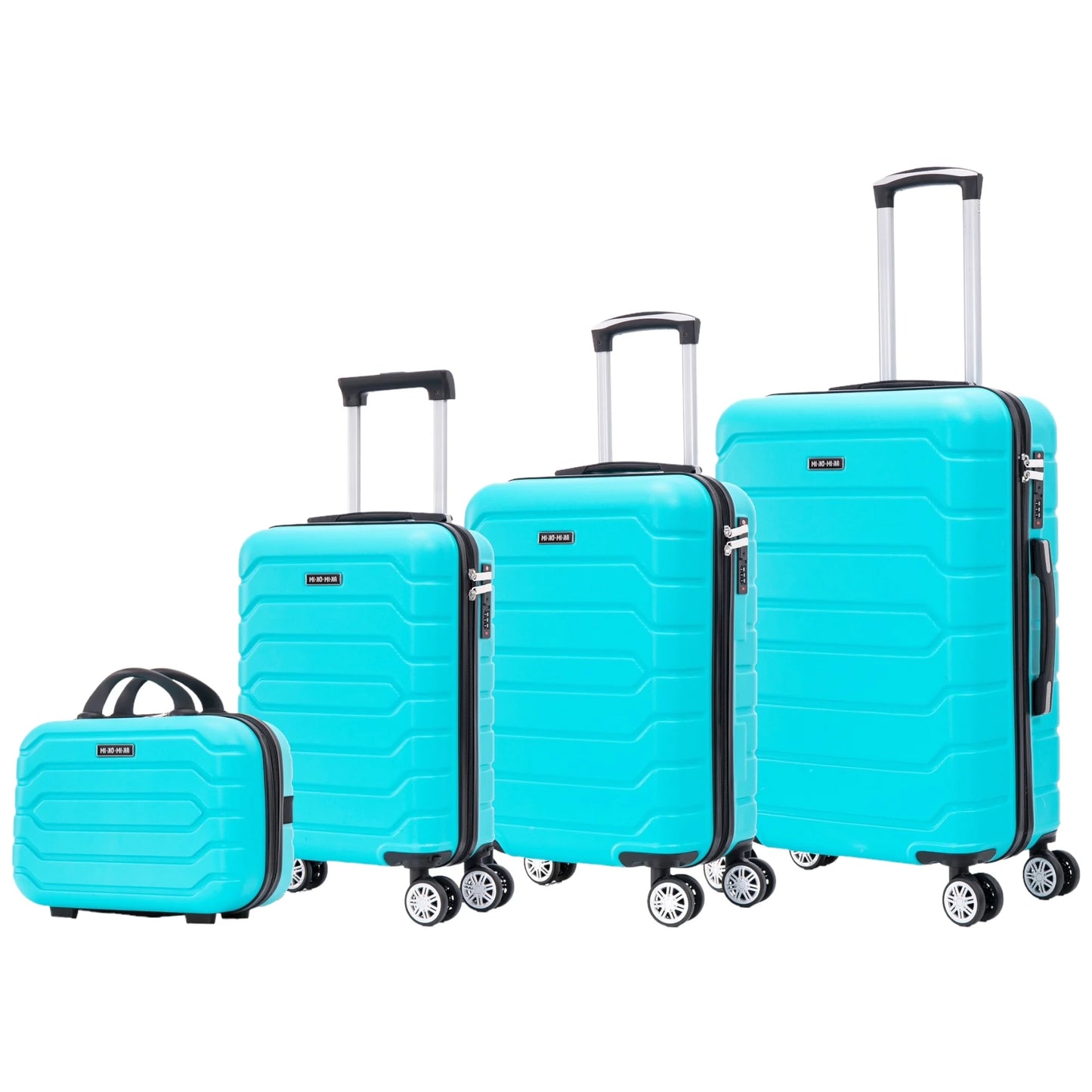 Set of elegant travel suitcases: lightweight abs housing, numeric lock, 4 360 swivel wheels ° , telescopic aluminum handle |   Suitcase set |    Cabin suitcase trolley set (66990 m013 8001 8002 8008 6020 d1)