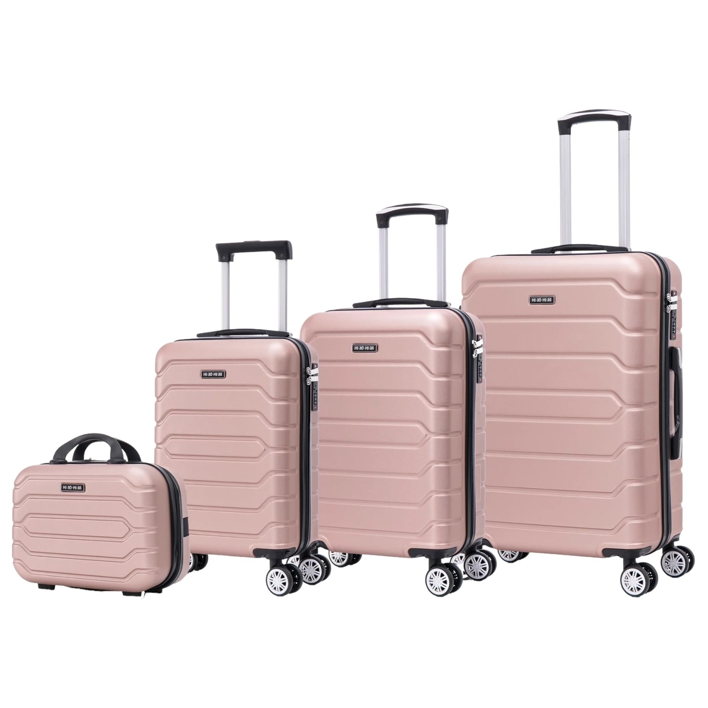 Set of elegant travel suitcases: lightweight abs housing, numeric lock, 4 360 swivel wheels ° , telescopic aluminum handle |   Suitcase set |    Cabin suitcase trolley set (66990 m013 8001 8002 8008 6020 d1)