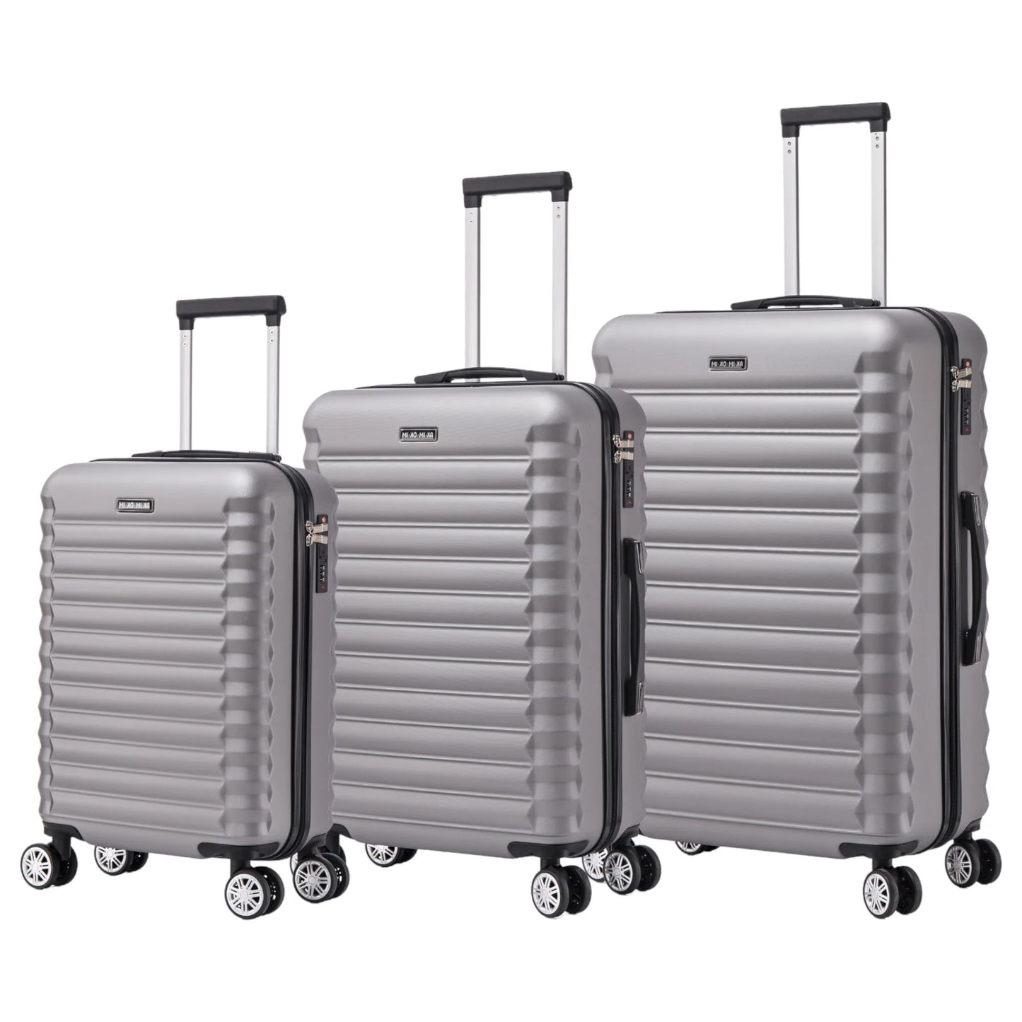 Set of elegant travel suitcases: lightweight abs housing, numeric lock, 4 360 swivel wheels ° , telescopic aluminum handle |   Suitcase set |    Cabin suitcase trolley set (66990 m013 8001 8002 8008 6020 d1)