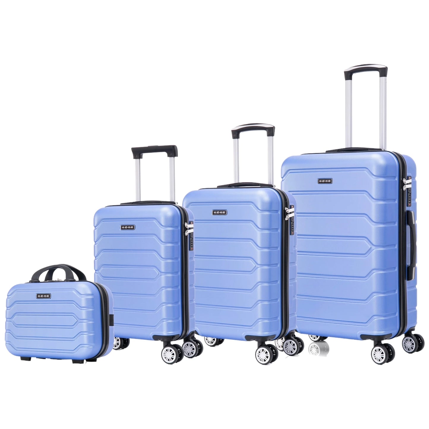 Set of elegant travel suitcases: lightweight abs housing, numeric lock, 4 360 swivel wheels ° , telescopic aluminum handle |   Suitcase set |    Cabin suitcase trolley set (66990 m013 8001 8002 8008 6020 d1)