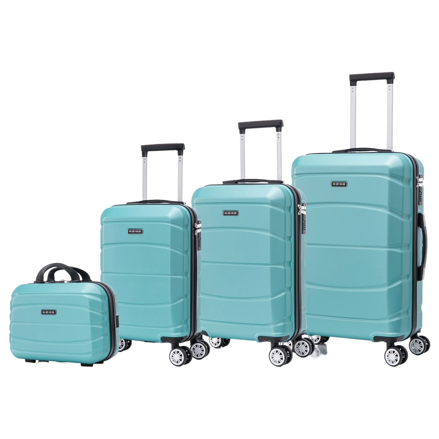 Set of elegant travel suitcases: lightweight abs housing, numeric lock, 4 360 swivel wheels ° , telescopic aluminum handle |   Suitcase set |    Cabin suitcase trolley set (66990 m013 8001 8002 8008 6020 d1)