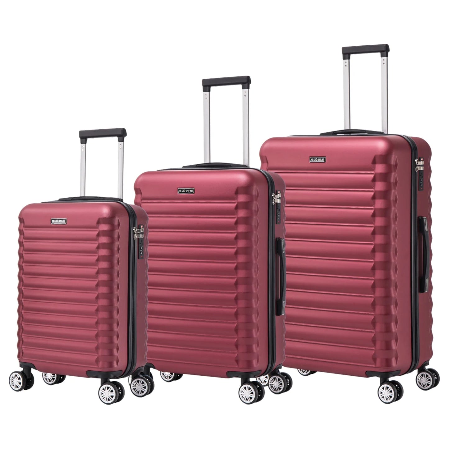Set of elegant travel suitcases: lightweight abs housing, numeric lock, 4 360 swivel wheels ° , telescopic aluminum handle |   Suitcase set |    Cabin suitcase trolley set (66990 m013 8001 8002 8008 6020 d1)