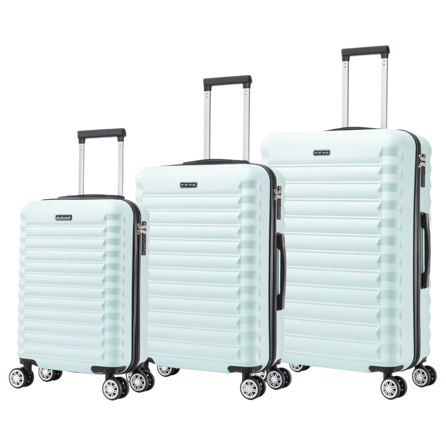 Set of elegant travel suitcases: lightweight abs housing, numeric lock, 4 360 swivel wheels ° , telescopic aluminum handle |   Suitcase set |    Cabin suitcase trolley set (66990 m013 8001 8002 8008 6020 d1)