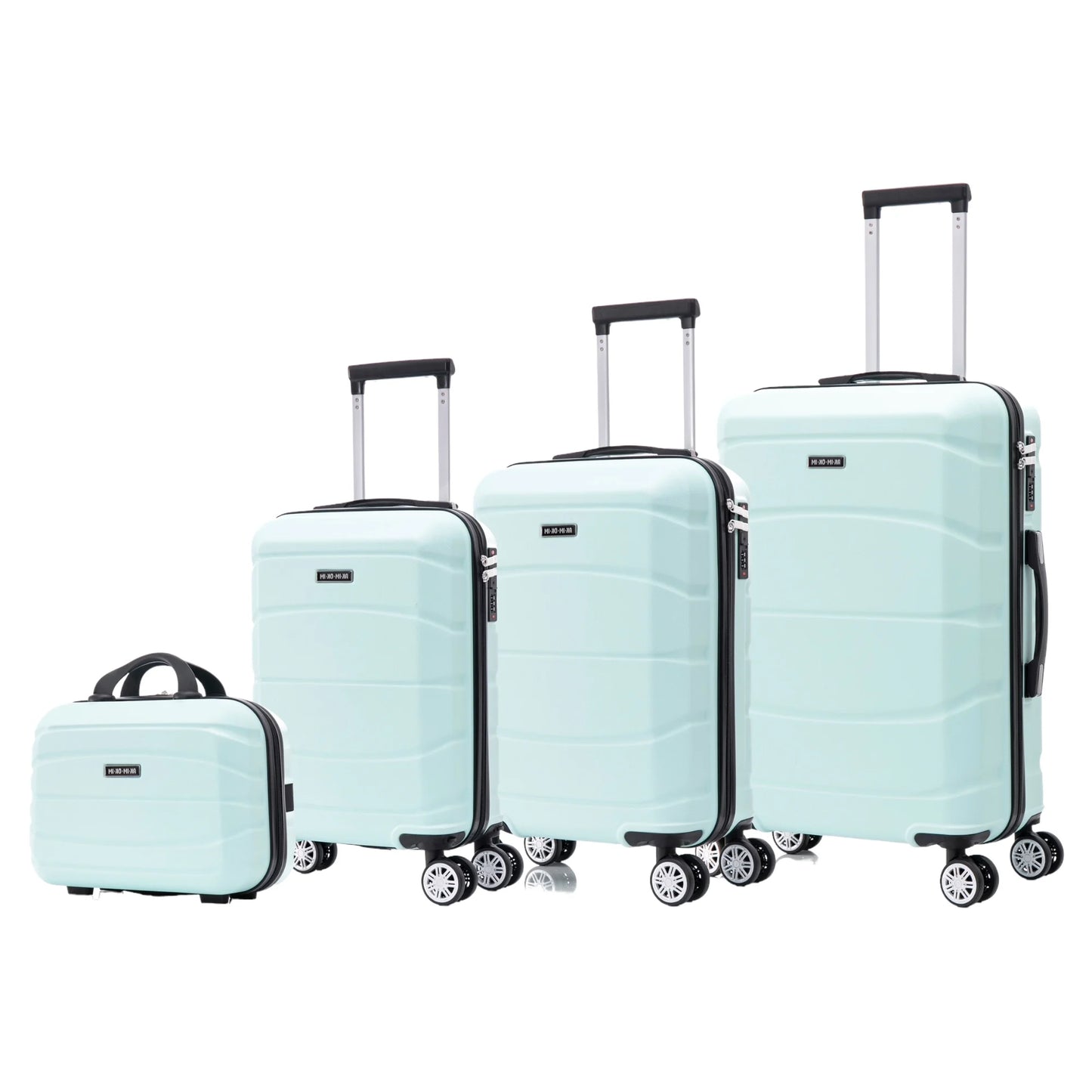 Set of elegant travel suitcases: lightweight abs housing, numeric lock, 4 360 swivel wheels ° , telescopic aluminum handle |   Suitcase set |    Cabin suitcase trolley set (66990 m013 8001 8002 8008 6020 d1)