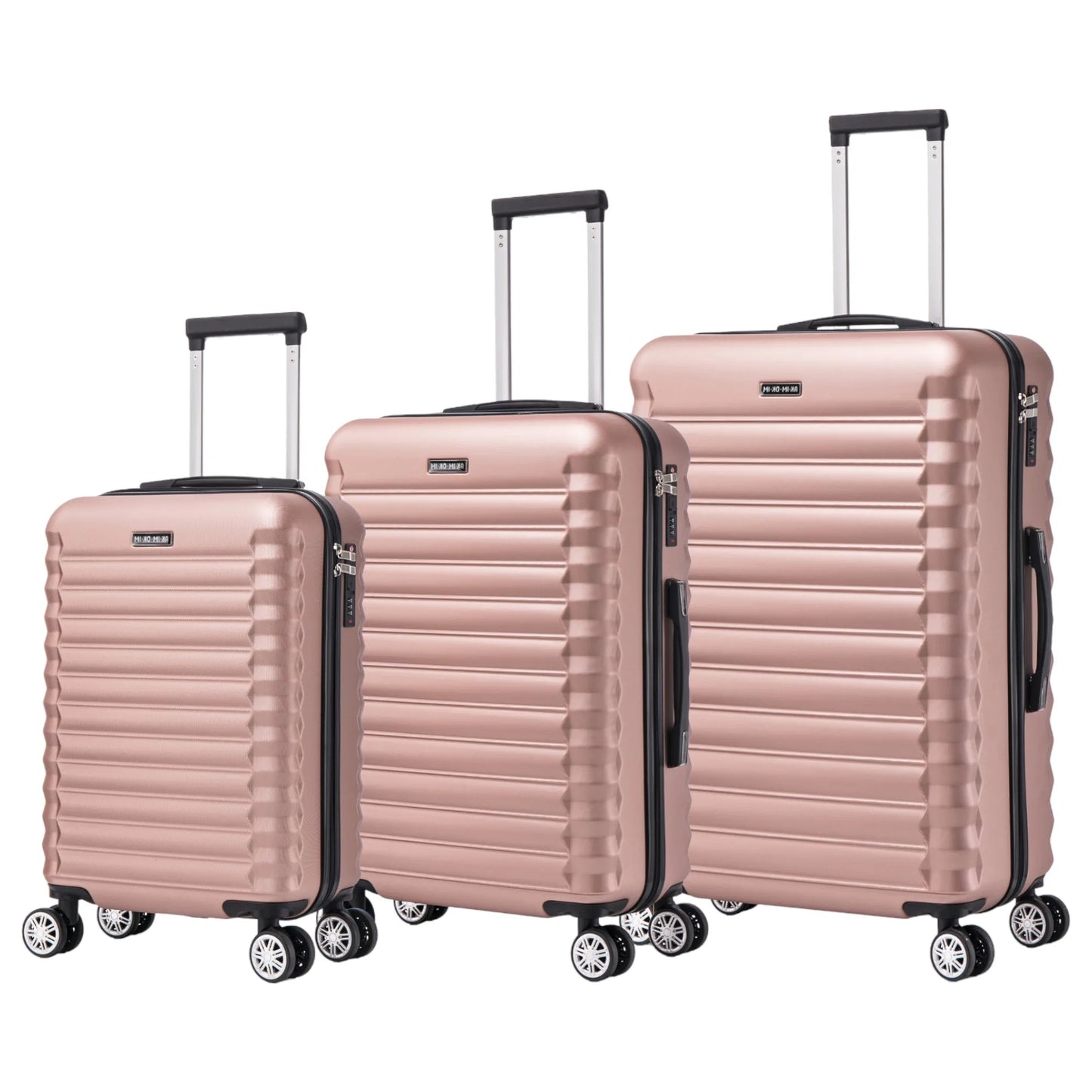 Set of elegant travel suitcases: lightweight abs housing, numeric lock, 4 360 swivel wheels ° , telescopic aluminum handle |   Suitcase set |    Cabin suitcase trolley set (66990 m013 8001 8002 8008 6020 d1)