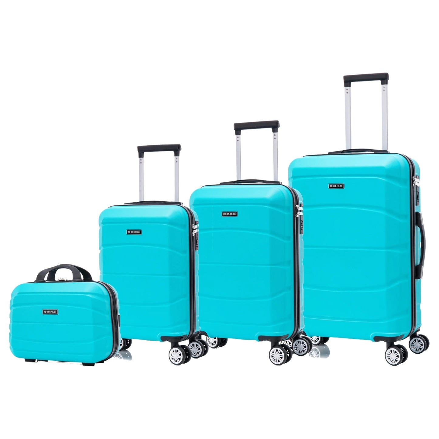 Set of elegant travel suitcases: lightweight abs housing, numeric lock, 4 360 swivel wheels ° , telescopic aluminum handle |   Suitcase set |    Cabin suitcase trolley set (66990 m013 8001 8002 8008 6020 d1)