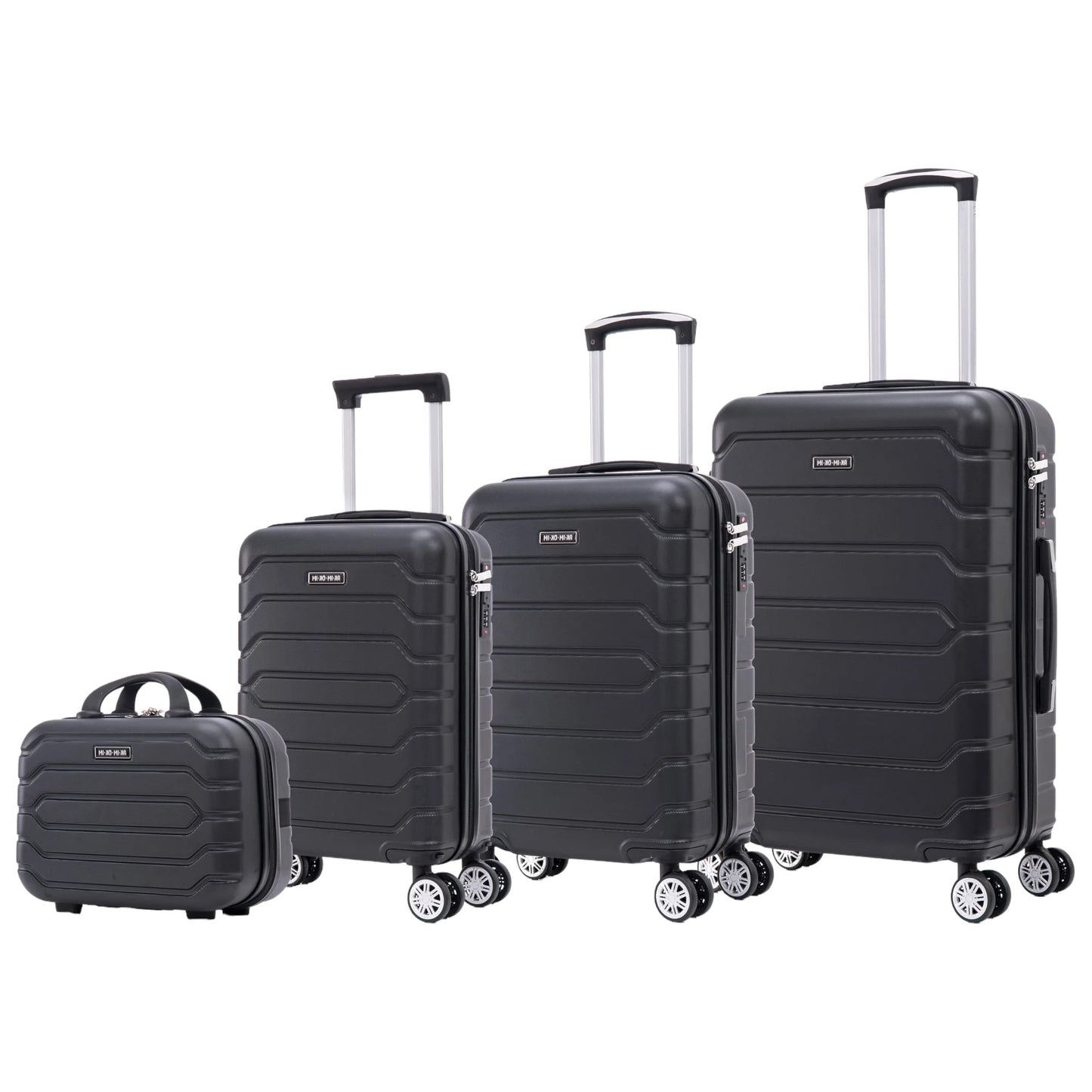 Set of elegant travel suitcases: lightweight abs housing, numeric lock, 4 360 swivel wheels ° , telescopic aluminum handle |   Suitcase set |    Cabin suitcase trolley set (66990 m013 8001 8002 8008 6020 d1)