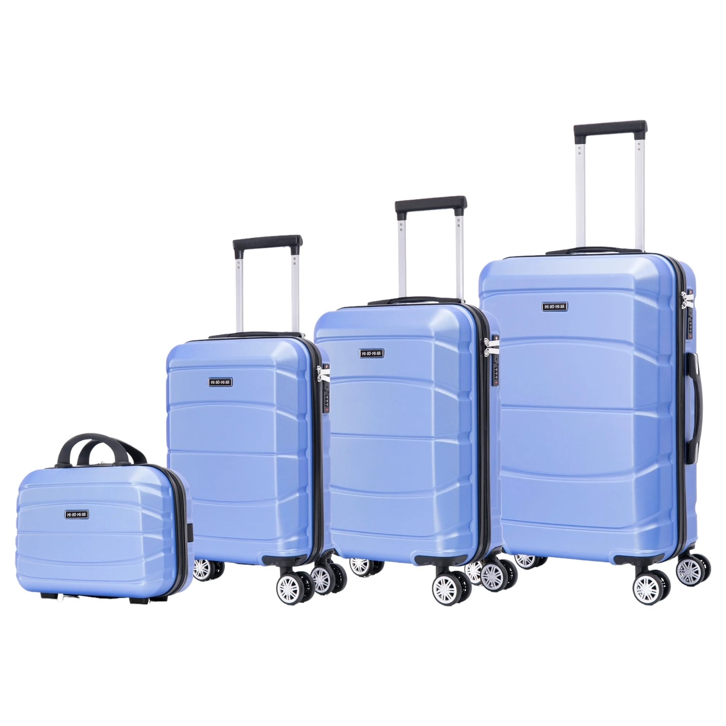Set of elegant travel suitcases: lightweight abs housing, numeric lock, 4 360 swivel wheels ° , telescopic aluminum handle |   Suitcase set |    Cabin suitcase trolley set (66990 m013 8001 8002 8008 6020 d1)